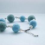 Baby Blue and Turquoise Fel..