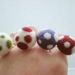 Felt Mushroom Ring - Needle..