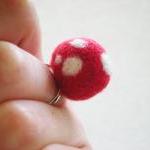Red Polka Dot Ring - Needl..